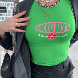 Omighty Green I’m Ok Alive Tank Top